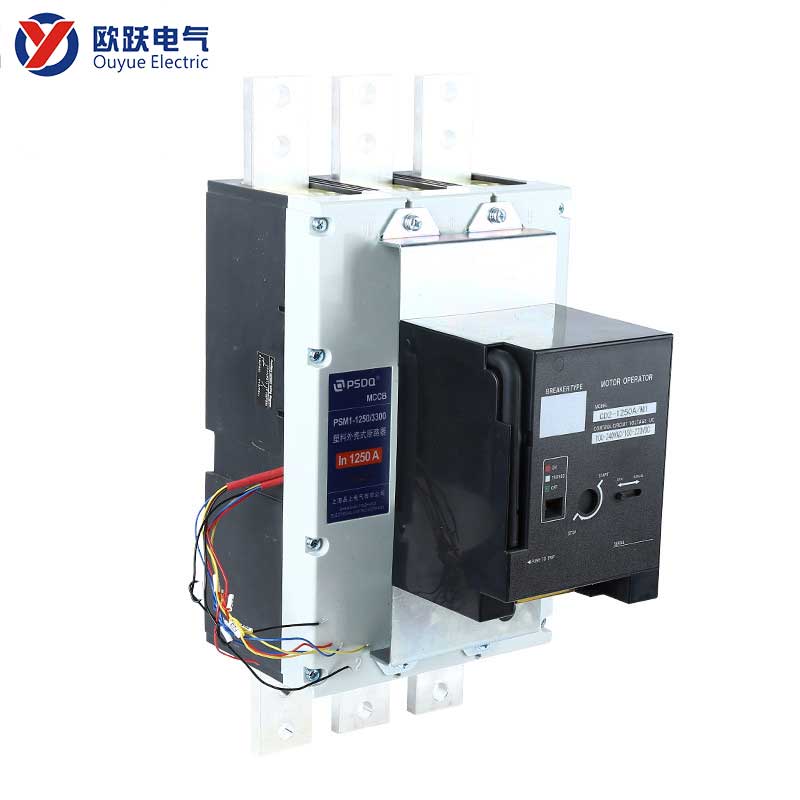 1250A 3P MCCB med elektrisk operatør